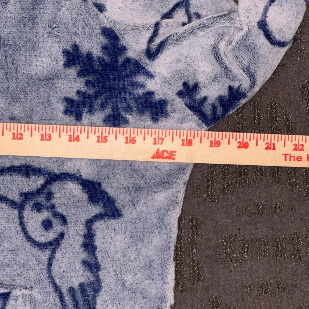 Harry Potter Hoodie Lounger Kids Small Blue Hedwig Faux Fur‎ Fleece